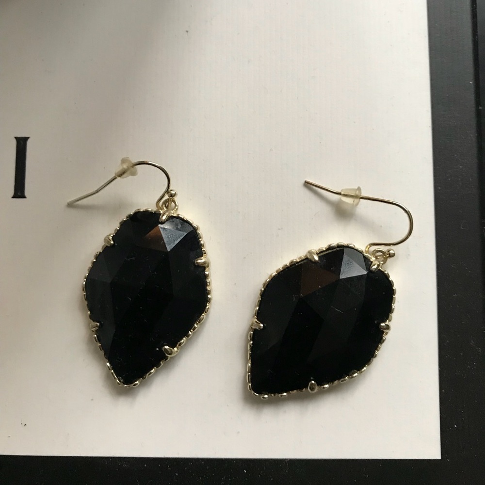 Kendra Scott black dangle earrings